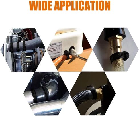 Clamps,Hose Clamps, 10pcs Stainless Steel Adjustable 6-38mm Range Worm Gear Hose Clamps Kit for Woodworking Spring Pipe Clamp in Saudi Arabia