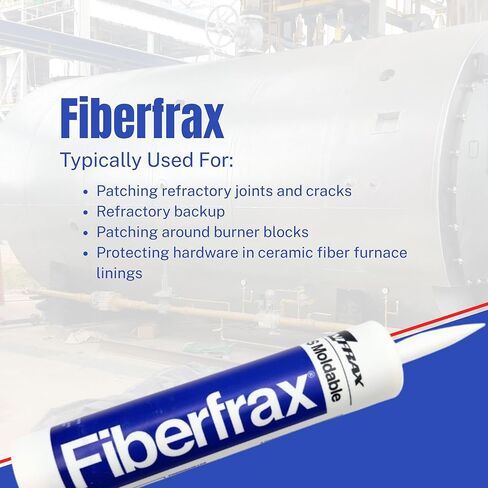 ألياف فايبرفراكس المقاومة للحرارة تسد 2300 درجة فهرنهايت | LDS السد العازل لختم الكراك القابل للتشكيل in Kuwait