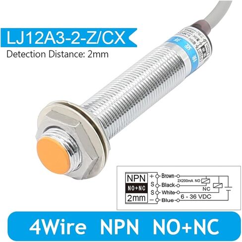 LJ12A3-2 سلسلة مستشعر القرب الاستقرائي القرب التبديل M12 كشف المسافة 2 مللي متر تيار مستمر التيار المتناوب in Kuwait