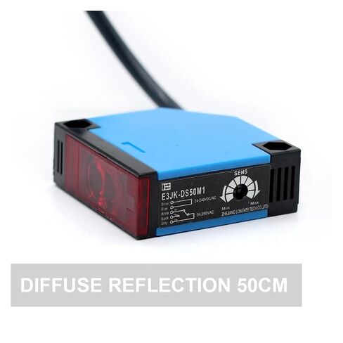 30 سم 50 سم انعكاس منتشر E3JK مستشعر كهروضوئي مفتاح القرب DC AC 5-Wire Relay Output 12-250V NPN/PNP الترانزستور (Ds50-500mm، AC-DC Dark-ON) in Kuwait