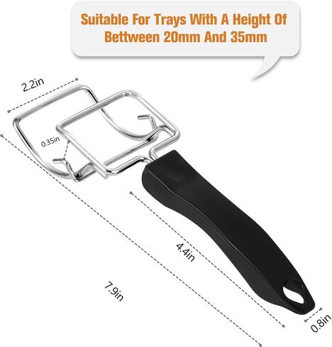 Dimber Tray Extractor for Air Fryer - Grills Extractor for Kitchen Oven - Each Holds Up to 10 lbs - Oven Rack Puller - Air Fryer Accessories - Tray/Grill Push, Pull and Lift Tools (1-Pack) in Saudi Arabia