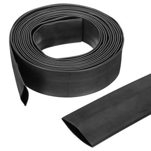MECCANIXITY 1 9/16 Inch Heat Shrink Tubing Waterproof, 4:1 Dual Wall Marine Adhesive Lined Industrial Heat Shrink Tube Wiring Wrap 20ft, Black in Saudi Arabia