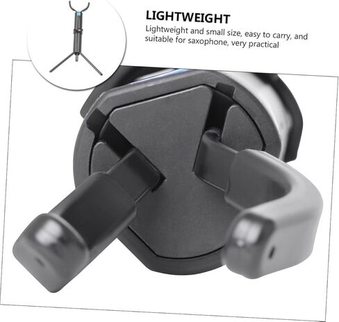 حامل ساكسفون تينور قابل للطي حامل ساكسفون محمول مع رف سطح المكتب أسود لتخزين وأداء تينور ساكس in Kuwait