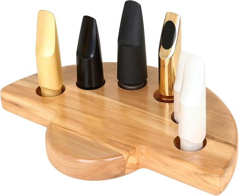 Stylish Handcrafted Hardwood Mouthpiece Display Rack for Home Studio Saxophone Mouthpiece Stand Maple in Saudi Arabia