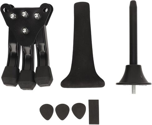 Soprano Saxophone Stand, Foldable Portable Sax Tripod Holder for Clarinet Flute Oboe Trumpet, Adjustable Height with Rubber - Capped Metal Legs for Wind Instruments in Kuwait