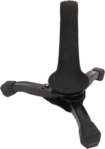 Soprano Saxophone Stand, Foldable Portable Sax Tripod Holder for Clarinet Flute Oboe Trumpet, Adjustable Height with Rubber - Capped Metal Legs for Wind Instruments in Kuwait