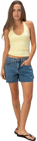 RSQ Womens Low Rise Rise Bargy Carpenter Shorts in Saudi Arabia