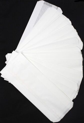 أكياس هوت دوج ورقية بيضاء 3 1/2 بوصة × 1 1/2 بوصة × 9 بوصة (عبوة من 100 قطعة) in Kuwait