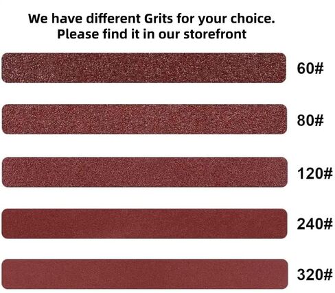 1-1/2 x 30 Sanding Belt 60 320 Grit 40PK Aluminum Oxide Sandpaper Air Belt Sander in Kuwait