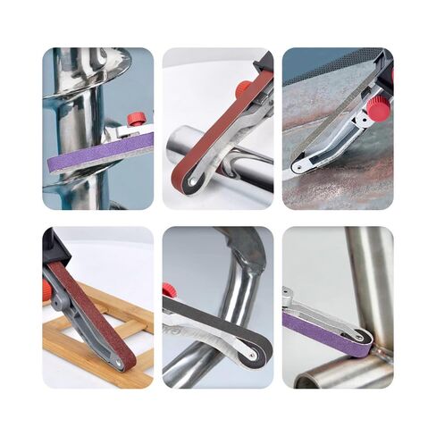 أحزمة صنفرة مقاس 1/2 بوصة × 18 بوصة، 30 قطعة و6 حبيبات (80/120/240/400/1000/3000) - أحزمة زركونيا وألومينا وكربيد السيليكون لأجهزة وين وريوبي وأسترو وإنجرسول إير وآلات صنفرة التفاصيل - الطحن وإزالة الأزيز والتلميع in Kuwait