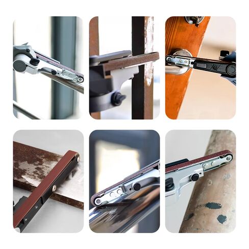 24 حزمة من أحزمة الصنفرة مقاس 13 × 457 مم 1/2 × 18 بوصة - 6 حبيبات × 4 قطع لكل منها، حزام أكسيد الألومنيوم لصنفرة الخشب وتلميعه والمشروعات اليدوية in Kuwait