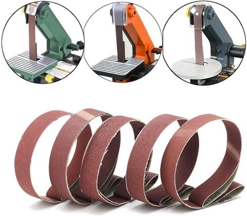 600 1000 Grit - 100 PACK Aluminum Oxide Pipe Tube Polisher Sander Sanding Belt in Kuwait