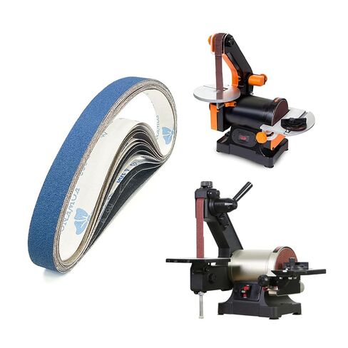 مجموعة حزام صنفرة مقاس 1 × 30 بوصة، 24 قطعة 6 حبيبات (4 قطع لكل واحدة) لتلميع سكين الخشب المعدني والحرف اليدوية اليدوية، استبدال حزام طاحونة مقاعد البدلاء المنزلية in Kuwait