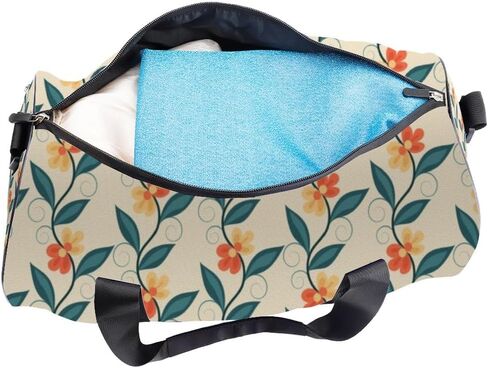 Charming Floral Sprigs Easy Clean Sports Duffel Bags For Men Women Oxford Tote Bags Adjustable Shoulder Strap, Convertible Carry Backpack Goth Gym Bag For Workout Cheer Gym Gifts Women in Saudi Arabia
