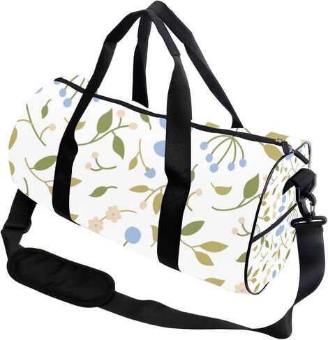 Charming Floral Sprigs Easy Clean Sports Duffel Bags For Men Women Oxford Tote Bags Adjustable Shoulder Strap, Convertible Carry Backpack Goth Gym Bag For Workout Cheer Gym Gifts Women in Saudi Arabia