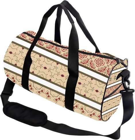Charming Floral Sprigs Easy Clean Sports Duffel Bags For Men Women Oxford Tote Bags Adjustable Shoulder Strap, Convertible Carry Backpack Goth Gym Bag For Workout Cheer Gym Gifts Women in Saudi Arabia