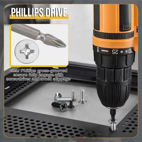 DTGN #4-40 Flat Head Nuts and Bolts Assortment Kit - 300pcs - Good for Electronics and Machinery - 304 Stainless Steel Phillips Countersunk Machine Screws Set - Silver in Saudi Arabia