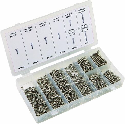 تشكيلة براغي معدنية من صفائح الفولاذ المقاوم للصدأ 320 قطعة in Kuwait