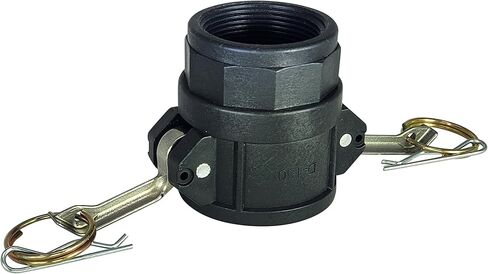 نوع التركيب البحري D-150 Camlock، 1.5 بوصة مع محول مضخة خيوط NPT أنثى لخزانات القوارب، نقل المياه باللونين الأسود والرمادي in Saudi Arabia