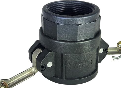 نوع التركيب البحري D-150 Camlock، 1.5 بوصة مع محول مضخة خيوط NPT أنثى لخزانات القوارب، نقل المياه باللونين الأسود والرمادي in Saudi Arabia