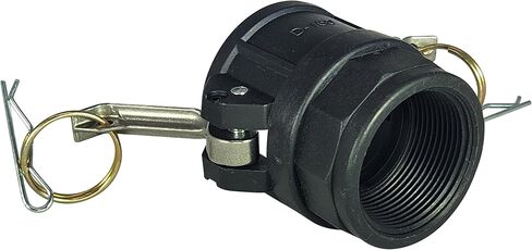 نوع التركيب البحري D-150 Camlock، 1.5 بوصة مع محول مضخة خيوط NPT أنثى لخزانات القوارب، نقل المياه باللونين الأسود والرمادي in Saudi Arabia