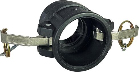 نوع التركيب البحري D-150 Camlock، 1.5 بوصة مع محول مضخة خيوط NPT أنثى لخزانات القوارب، نقل المياه باللونين الأسود والرمادي in Saudi Arabia
