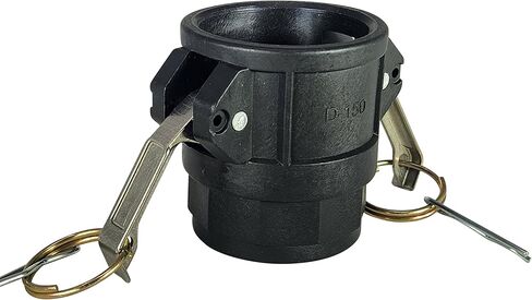 نوع التركيب البحري D-150 Camlock، 1.5 بوصة مع محول مضخة خيوط NPT أنثى لخزانات القوارب، نقل المياه باللونين الأسود والرمادي in Saudi Arabia