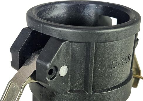 نوع التركيب البحري D-150 Camlock، 1.5 بوصة مع محول مضخة خيوط NPT أنثى لخزانات القوارب، نقل المياه باللونين الأسود والرمادي in Saudi Arabia
