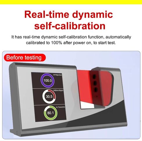 Visible Light Transmission Meters With Visible Light 380nm-760nm Infrared Peak Wavelength 940nm Resolution 0.1% Auto Calibration For Measures Window Film & Glass CIE Standard USB Interface in Saudi Arabia