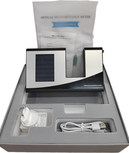 Optical Transmission Meter Film Light Transmittance Meter with Wavelength Range Visible Light 380nm-760nm Infrared Peak Wavelength 940nm Resolution 0.1% for Glass Transparent Materials in Saudi Arabia