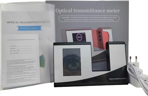 Optical Transmittance Meter Handheld Plastic Transmission Tester with Visible Light 380nm-760nm Infrared Peak Wavelength 940nm USB for Transparent Window Film Plastics & Glass CIE Standard in Saudi Arabia