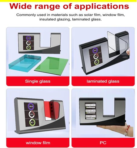 Optical Transmission Meter Tester with Wavelength Range Visible Light 380nm-760nm Infrared Peak Wavelength 940nm Resolution 0.1% CIE Standard for Glass Plastic Film Transparent Materials in Saudi Arabia