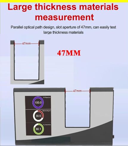 Optical Transmission Meter Tester with Wavelength Range Visible Light 380nm-760nm Infrared Peak Wavelength 940nm Resolution 0.1% CIE Standard for Glass Plastic Film Transparent Materials in Saudi Arabia