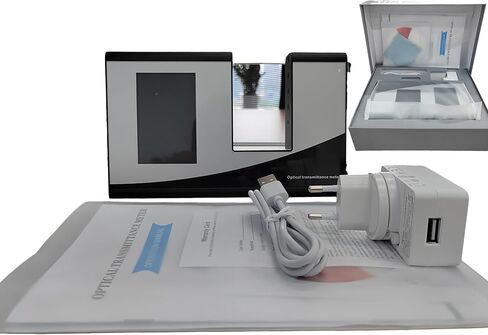 Visible Light Transmission Meter Portable Film Glass Transmittance Meter with Wavelength Visible Light 380nm-760nm Infrared Peak Wavelength 940nm Resolution 0.1% for Transparent CIE Standard in Saudi Arabia