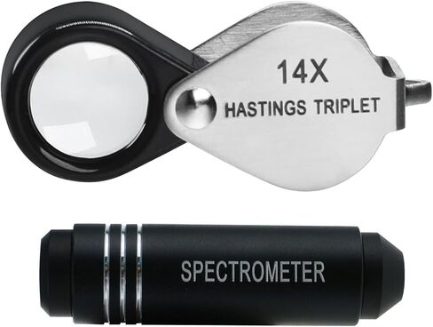 Portable Gem Lab: Spectroscope & 14x Loupe for Professional Gem in Kuwait