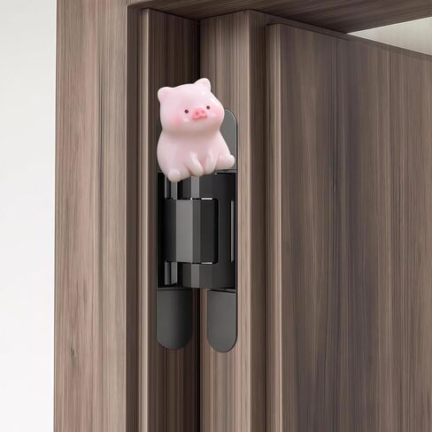 Cute Mini Creative Sitting Pig Hinge Heads Decorative Topper Set 4PCS, Home Decoration,Magnetic Hinge Head Toppers Door Hinge in Saudi Arabia