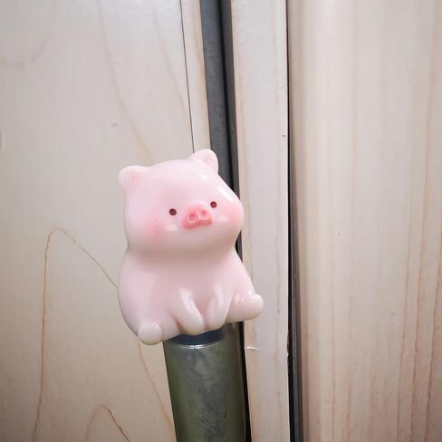 Cute Mini Creative Sitting Pig Hinge Heads Decorative Topper Set 4PCS, Home Decoration,Magnetic Hinge Head Toppers Door Hinge in Saudi Arabia