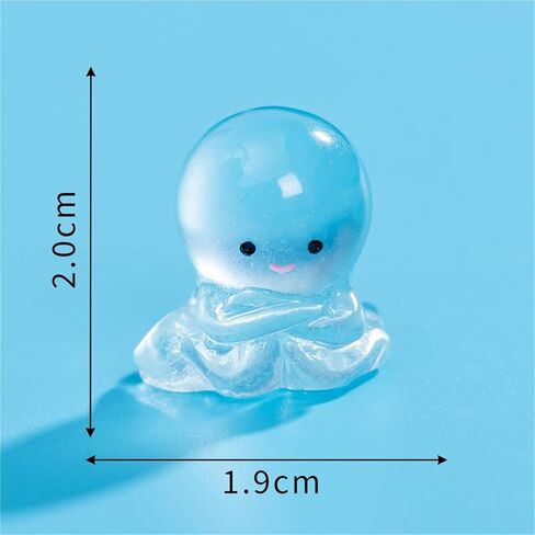 Cute Mini Creative Noctilucent Marine Animals, Octopuses Hinge Heads Decorative Topper Set 6PCS, Home Decoration,Magnetic Hinge Head Toppers Door Hinge in Saudi Arabia