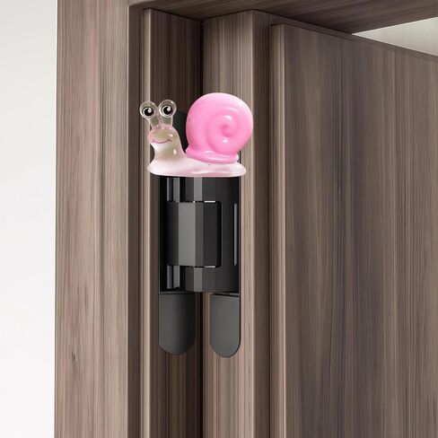 Cute Mini Creative Luminous Rainbow Snail Hinge Heads Decorative Topper Set 6PCS, Home Decoration,Magnetic Hinge Head Toppers Door Hinge in Saudi Arabia