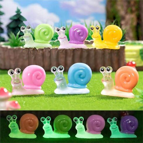 Cute Mini Creative Luminous Rainbow Snail Hinge Heads Decorative Topper Set 6PCS, Home Decoration,Magnetic Hinge Head Toppers Door Hinge in Saudi Arabia