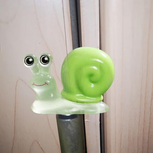 Cute Mini Creative Luminous Rainbow Snail Hinge Heads Decorative Topper Set 6PCS, Home Decoration,Magnetic Hinge Head Toppers Door Hinge in Saudi Arabia
