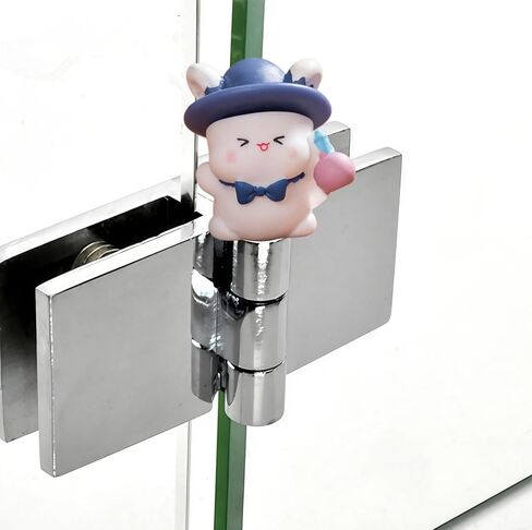 Cute Mini Creative Magician, The Rabbit Holding The Bottle Hinge Heads Decorative Topper Set 3PCS, Home Decoration,Magnetic Hinge Head Toppers Door Hinge in Saudi Arabia