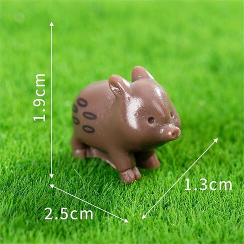 Cute Mini Creative Forest Animals, Dark Brown Wild Boars Hinge Heads Decorative Topper Set 6PCS, Home Decoration,Magnetic Hinge Head Toppers Door Hinge in Saudi Arabia