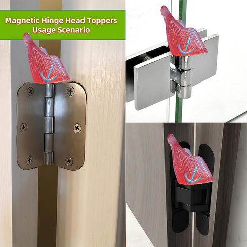 Cute Mini Creative Noctilucent Marine Animals, Sunken Ships Hinge Heads Decorative Topper Set 6PCS, Home Decoration,Magnetic Hinge Head Toppers Door Hinge in Saudi Arabia