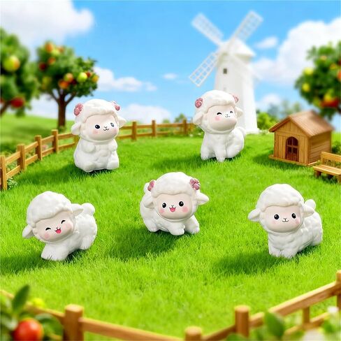 مجموعة علوية مزخرفة برؤوس صغيرة مبتكرة من لحم الضأن والأغنام والماعز مكونة من 6 قطع، ديكور منزلي، مفصلات مغناطيسية للرأس ومفصلات للباب in Saudi Arabia