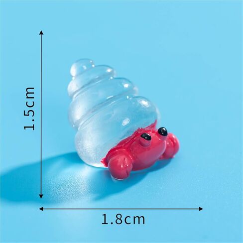 Cute Mini Creative Noctilucent Marine Animals, Hermit Crabs Hinge Heads Decorative Topper Set 6PCS, Home Decoration,Magnetic Hinge Head Toppers Door Hinge in Saudi Arabia