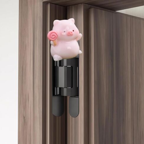 Cute Mini Creative Piglet Hinge Heads Decorative Topper Set 4PCS, Home Decoration,Magnetic Hinge Head Toppers Door Hinge in Saudi Arabia