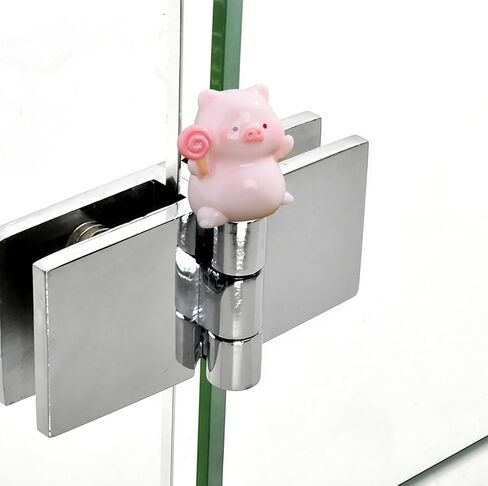Cute Mini Creative Piglet Hinge Heads Decorative Topper Set 4PCS, Home Decoration,Magnetic Hinge Head Toppers Door Hinge in Saudi Arabia