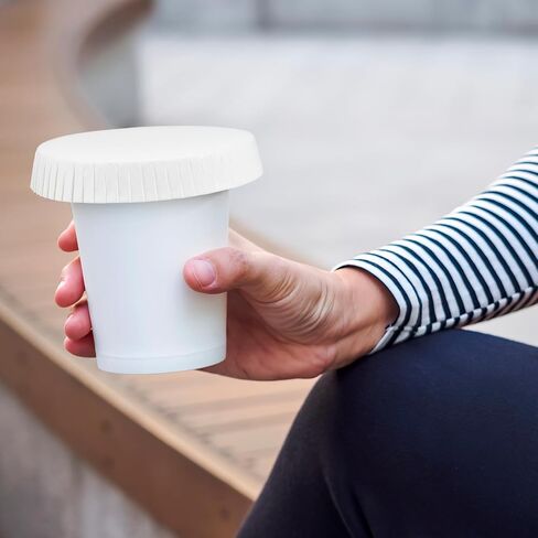 200pcs Disposable Paper Cup Cover: Recycled Drinking Lid Coffee Cup Cover Hot Cup Lid for Cafe Hotel KTV Bars(3.25" diameter lids) in Saudi Arabia