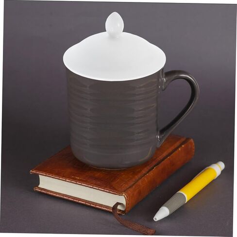 Reusable Ceramic Mug Lid Insulated Cover for Hot Cold Beverages Multi-functional Replacement for Tea Cups Aesthetic Design Fits Mugs for Home Office Use in Saudi Arabia